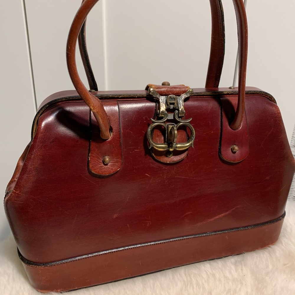 Vintage Etienne Aigner Purse Doctor Bag Style
